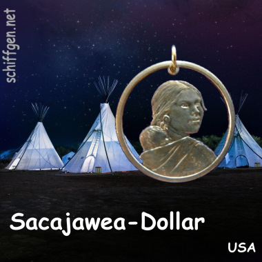 Indianerin, 1 US-Dollar